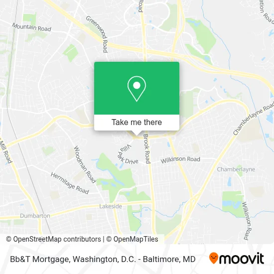 Bb&T Mortgage map