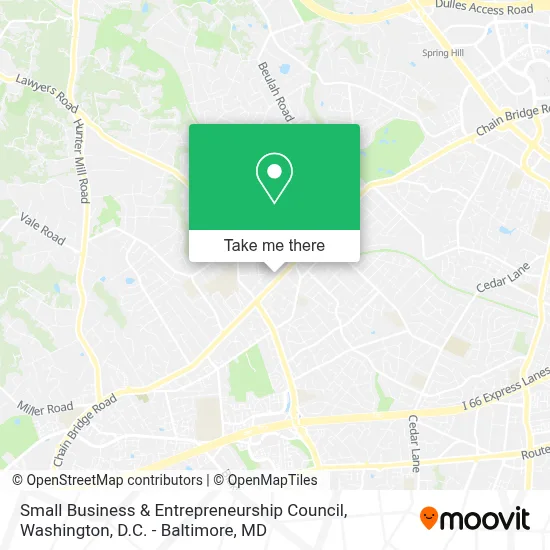 Small Business & Entrepreneurship Council map