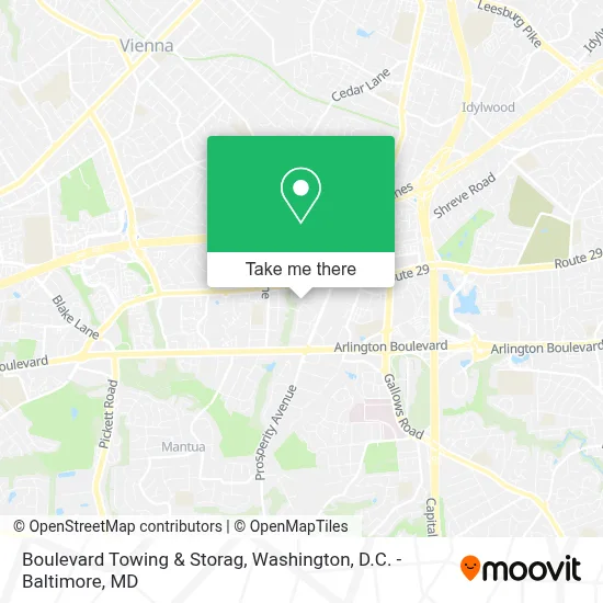 Boulevard Towing & Storag map