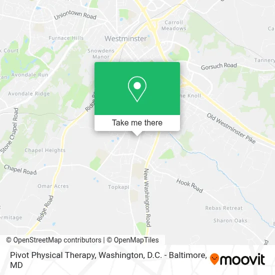 Pivot Physical Therapy map