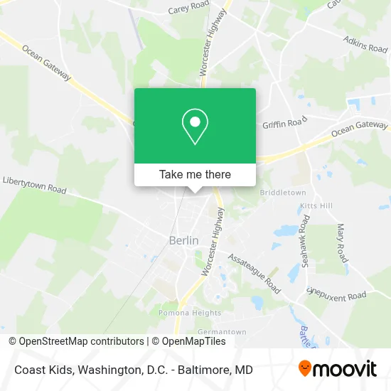 Coast Kids map
