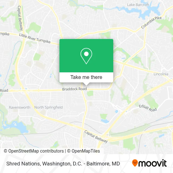 Shred Nations map