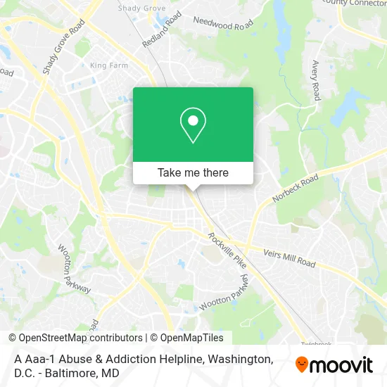 A Aaa-1 Abuse & Addiction Helpline map
