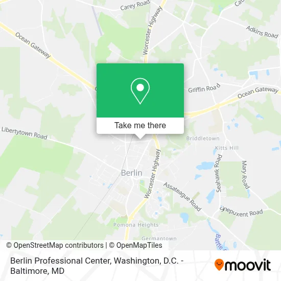 Berlin Professional Center map