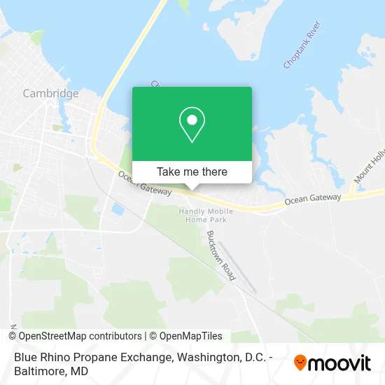 Blue Rhino Propane Exchange map