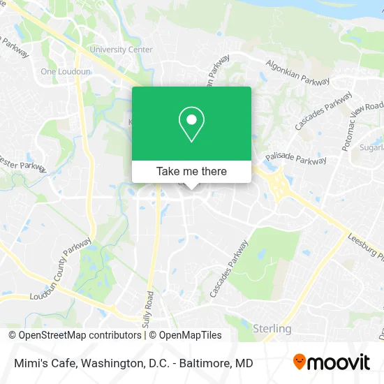 Mimi's Cafe map