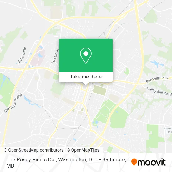The Posey Picnic Co. map