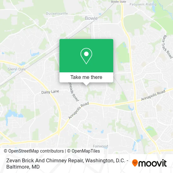 Zevan Brick And Chimney Repair map