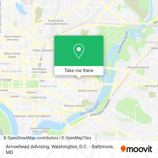 Arrowhead Advising map
