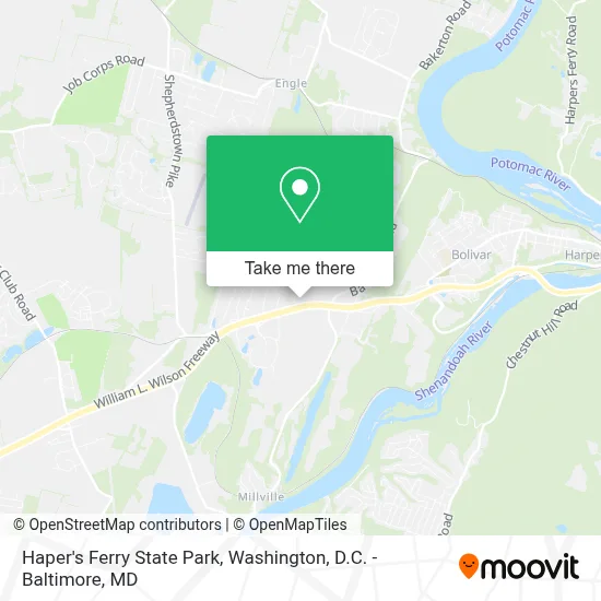 Haper's Ferry State Park map