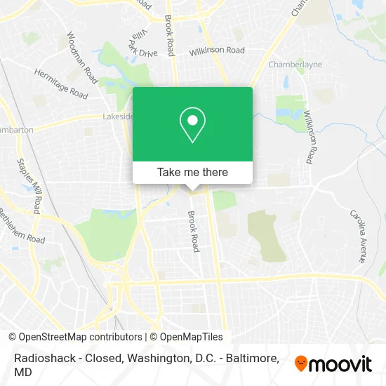 Radioshack - Closed map