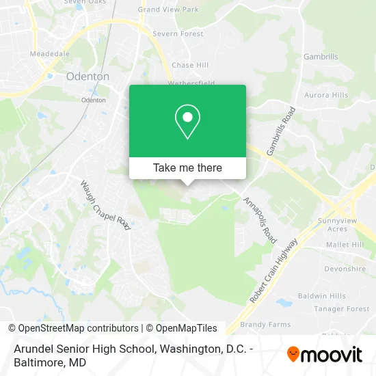 Arundel Senior High School map