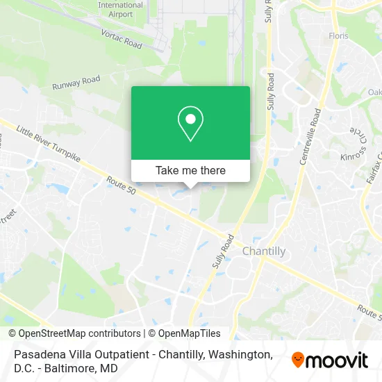 Pasadena Villa Outpatient - Chantilly map