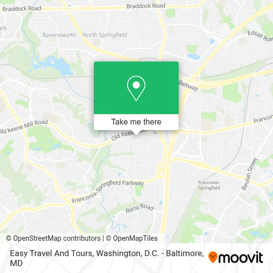 Easy Travel And Tours map