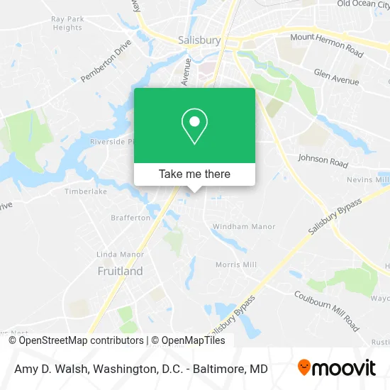Amy D. Walsh map