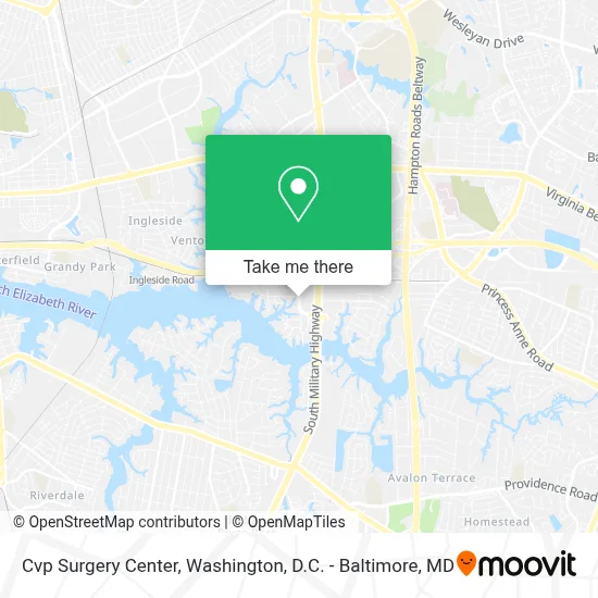 Cvp Surgery Center map
