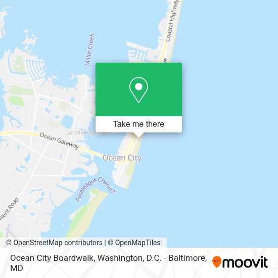 Ocean City Boardwalk map