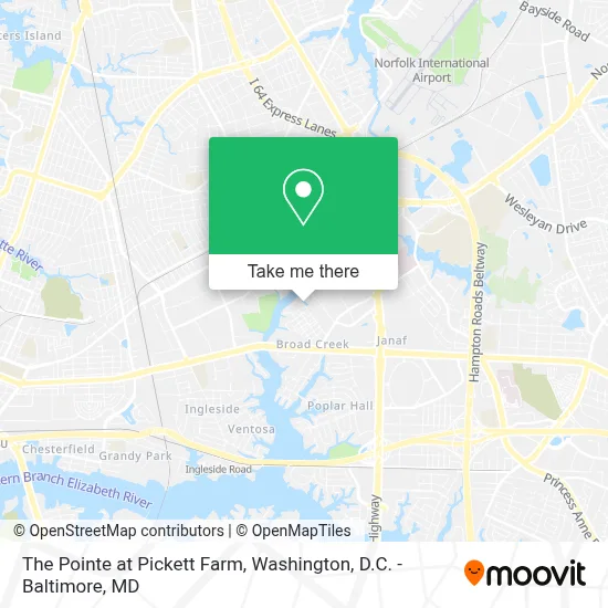 The Pointe at Pickett Farm map