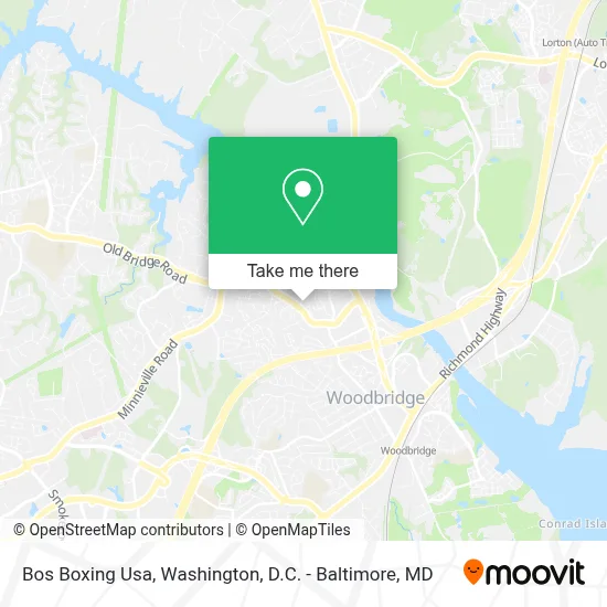 Bos Boxing Usa map