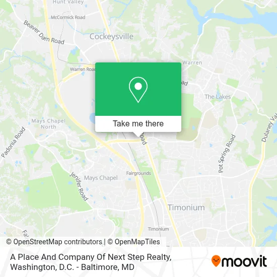 A Place And Company Of Next Step Realty map