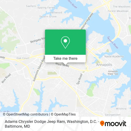 Adams Chrysler Dodge Jeep Ram map