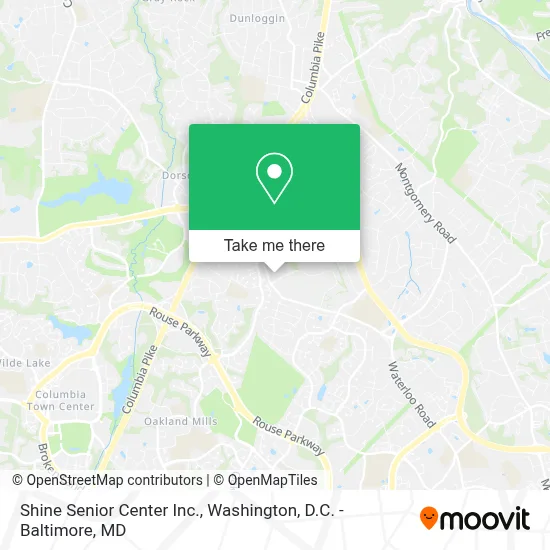 Shine Senior Center Inc. map