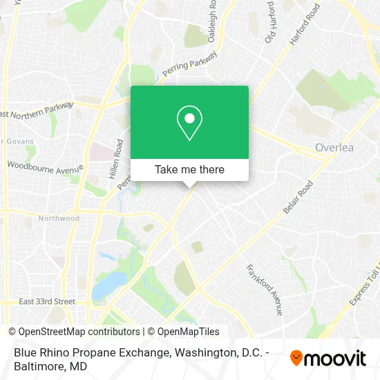 Blue Rhino Propane Exchange map