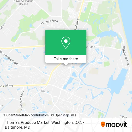 Thomas Produce Market map