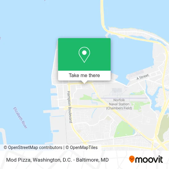 Mod Pizza map