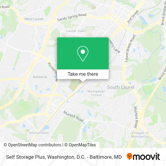 Self Storage Plus map