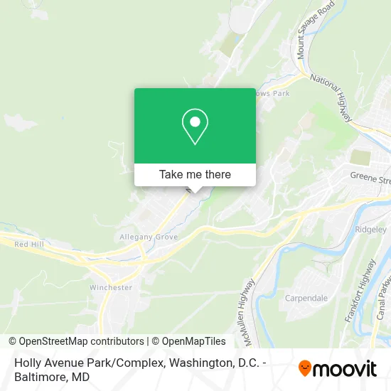 Holly Avenue Park/Complex map