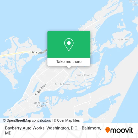Bayberry Auto Works map