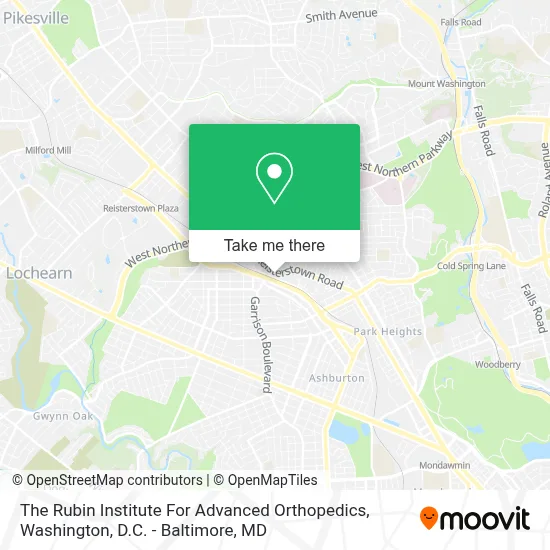 The Rubin Institute For Advanced Orthopedics map