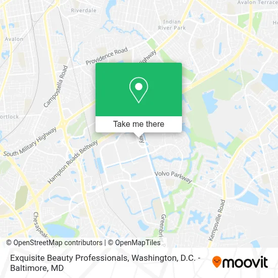 Exquisite Beauty Professionals map