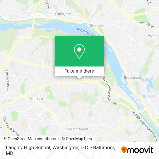 Langley High School map
