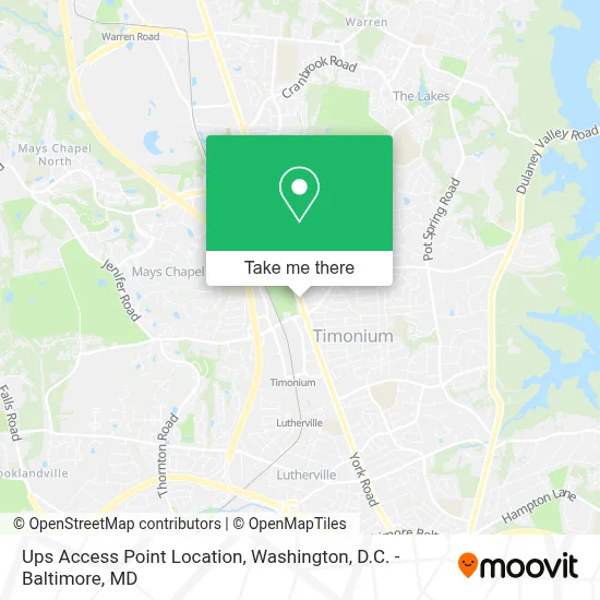Ups Access Point Location map