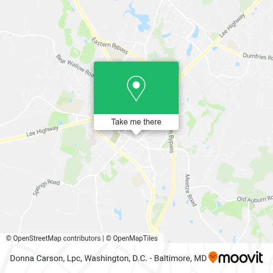 Donna Carson, Lpc map