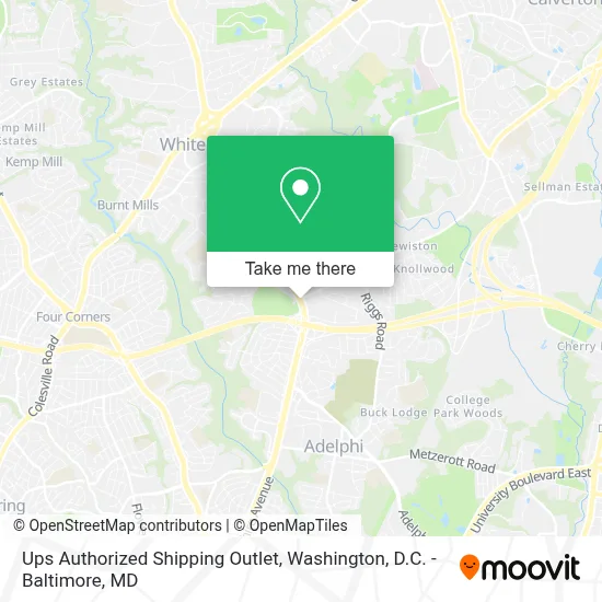Ups Authorized Shipping Outlet map