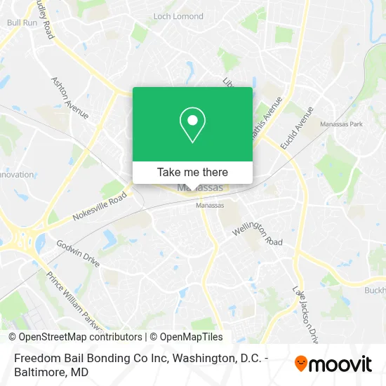 Freedom Bail Bonding Co Inc map