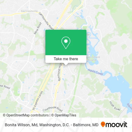 Bonita Wilson, Md map