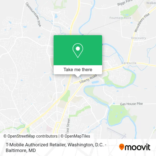 T-Mobile Authorized Retailer map