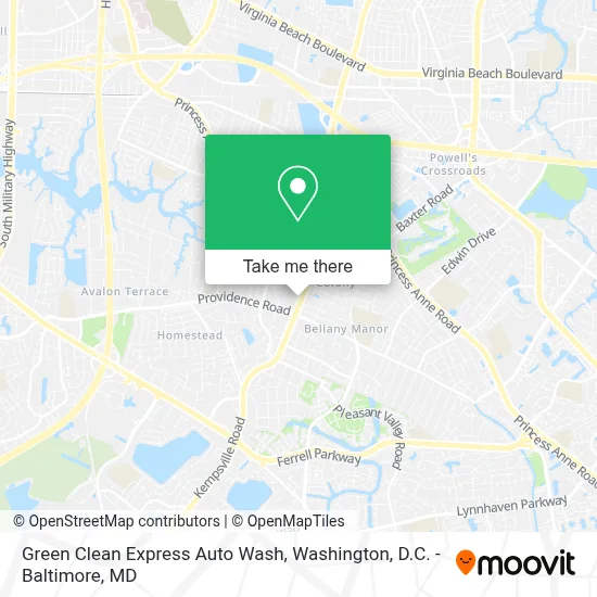Green Clean Express Auto Wash map