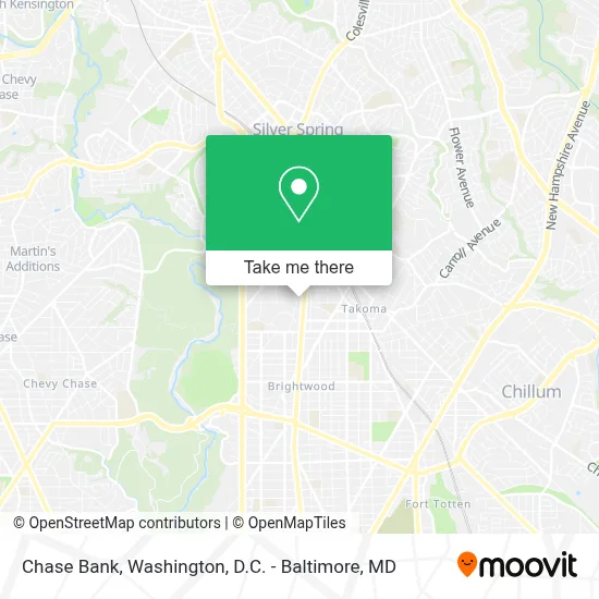 Chase Bank map