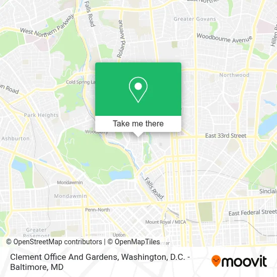 Clement Office And Gardens map