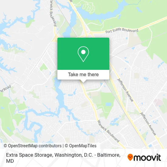 Extra Space Storage map