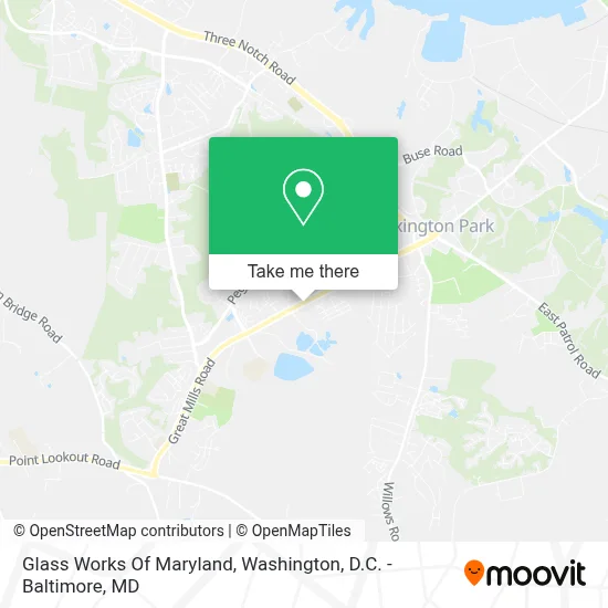 Glass Works Of Maryland map