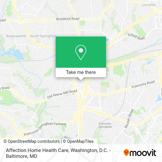 Affection Home Health Care map