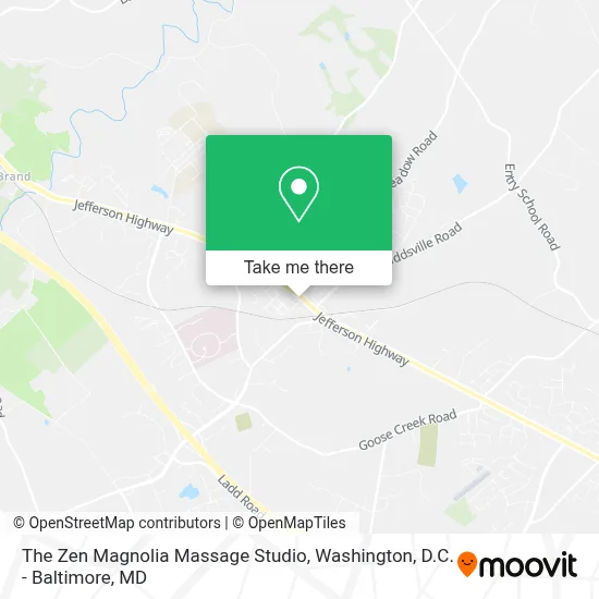 The Zen Magnolia Massage Studio map