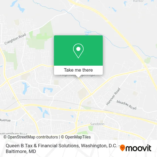 Queen B Tax & Financial Solutions map