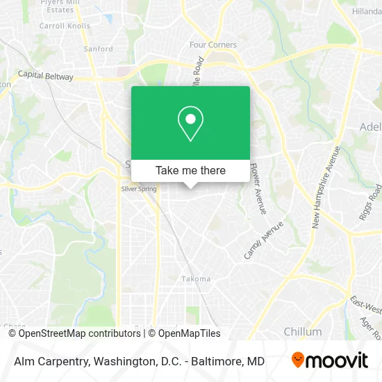 Alm Carpentry map